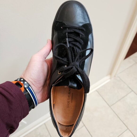 Shoe The Bear Men's Leather/Suede Sneakers, Black, Sz 12 - Picture 11 of 16